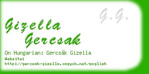 gizella gercsak business card
